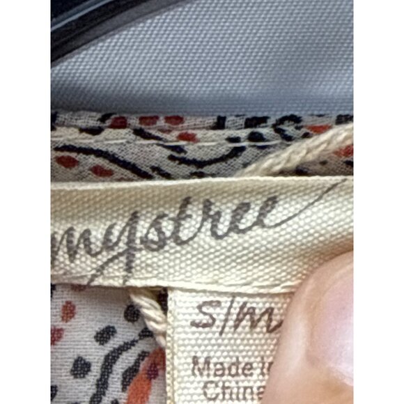 Mystree Boho Floral Kimono Duster Cardigan S/M Open Front Lightweight - Picture 4 of 9